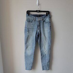 Lucky Brand Mid Rise Skinny Ava Denim Jeans Women Sz 10/30 Distressed Light Blue